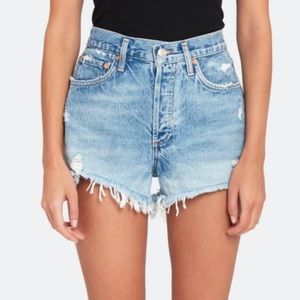 AGOLDE Parker Vintage Loose Fit Cutoff Shorts in Swapmeet